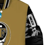 custom wake forest demon deacons circle skull gold black varsity jacket best selling