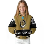 custom wake forest demon deacons circle skull gold black varsity jacket best selling