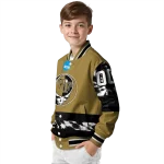 custom wake forest demon deacons circle skull gold black varsity jacket best selling