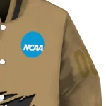 custom wake forest demon deacons claw effect beige varsity jacket best selling