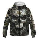 custom wake forest demon deacons skull camo camouflage windbreaker jacket best selling