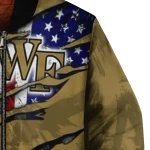 custom wake forest demon deacons usa flag claws gold bomber jacket best selling