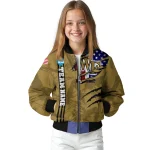 custom wake forest demon deacons usa flag claws gold bomber jacket best selling