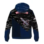 custom washington capitals arrow matrix blue black windbreaker jacket best selling