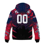custom washington capitals brick motion blue black windbreaker jacket best selling