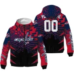 custom washington capitals brick motion blue black windbreaker jacket best selling