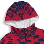 custom washington capitals brick motion blue black windbreaker jacket best selling