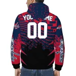 custom washington capitals brick motion blue black windbreaker jacket best selling