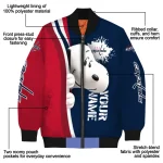 custom washington capitals snoopy head blue bomber jacket best selling
