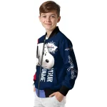 custom washington capitals snoopy head blue bomber jacket best selling
