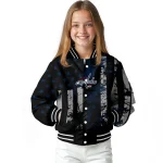 custom washington capitals star stripes blue black varsity jacket best selling