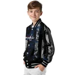 custom washington capitals star stripes blue black varsity jacket best selling