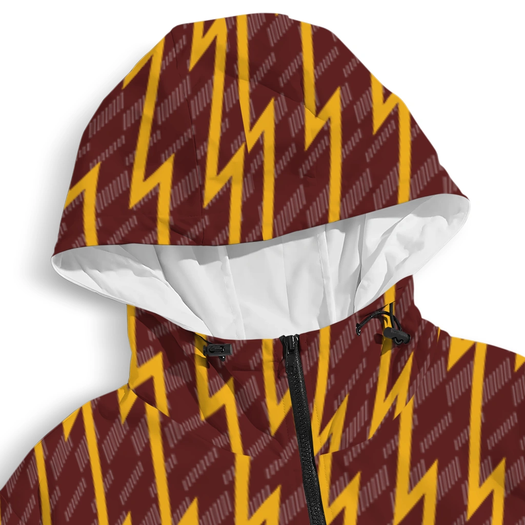 custom washington commanders lightning strike grid burgundy windbreaker jacket premium grade custom washington commanders lightning strike grid burgundy windbreaker jacket premium grade