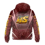 custom washington commanders us rock star burgundy windbreaker jacket best selling