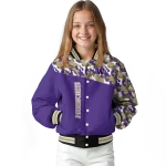 custom washington huskies camouflage splash purple varsity jacket best selling