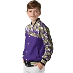 custom washington huskies camouflage splash purple varsity jacket best selling