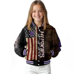 custom washington huskies flag wood brown varsity jacket best selling