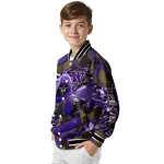 custom washington huskies skull horde purple varsity jacket best selling