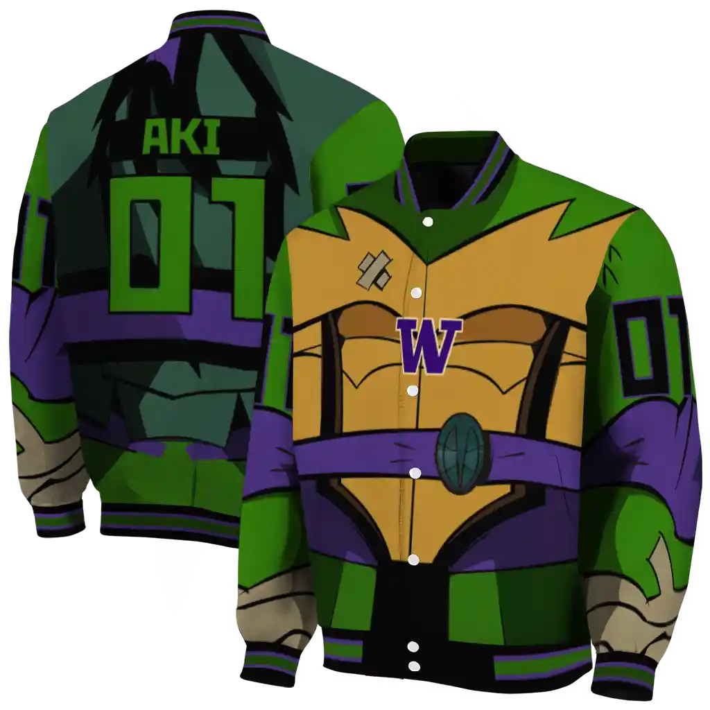 custom washington huskies turtle armor varsity jacket fashion forward custom washington huskies turtle armor varsity jacket fashion forward