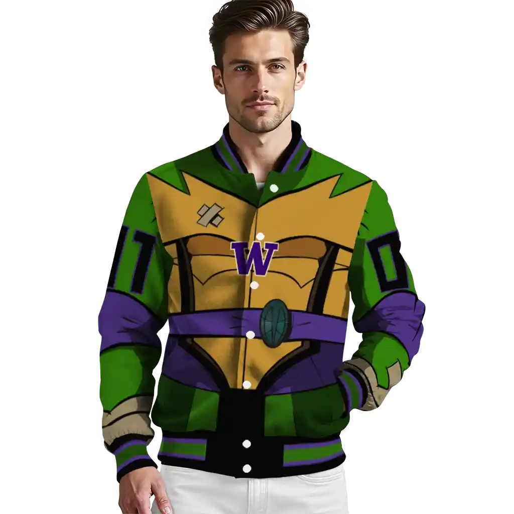 custom washington huskies turtle armor varsity jacket high quality custom washington huskies turtle armor varsity jacket high quality
