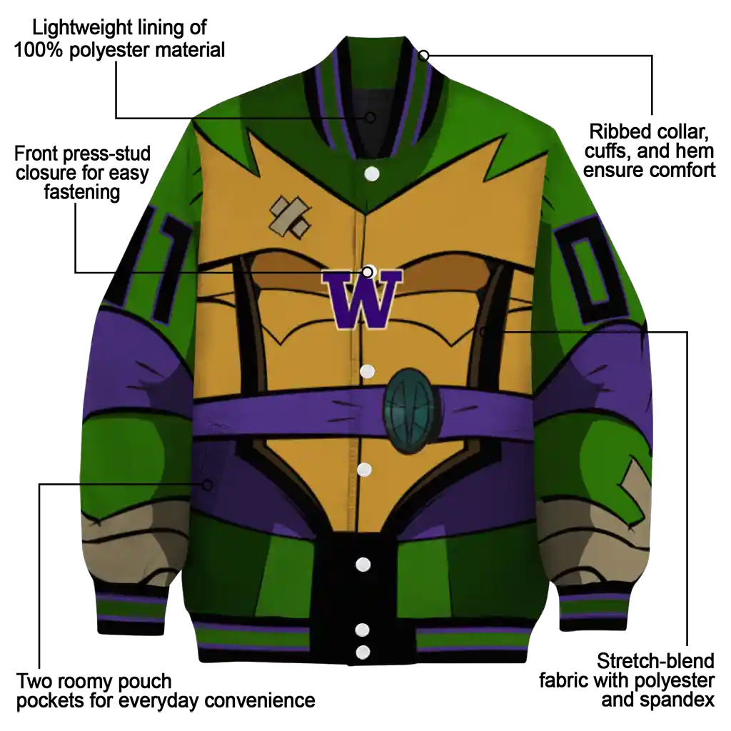 custom washington huskies turtle armor varsity jacket new arrival custom washington huskies turtle armor varsity jacket new arrival