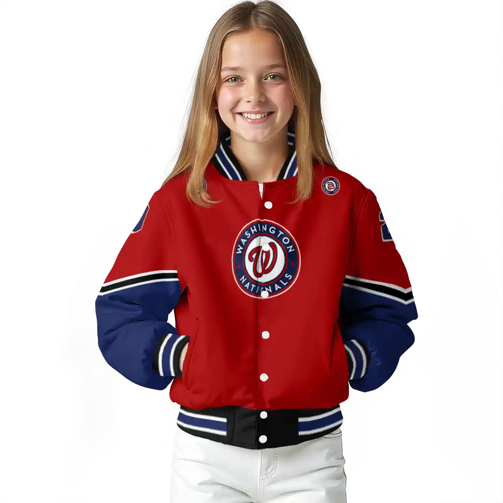 custom washington nationals chevron style red varsity jacket top rated custom washington nationals chevron style red varsity jacket top rated