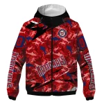 custom washington nationals shark art red windbreaker jacket best selling