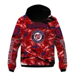 custom washington nationals shark art red windbreaker jacket best selling