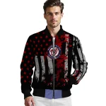 custom washington nationals star stripes red black bomber jacket best selling