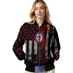 custom washington nationals star stripes red black bomber jacket best selling