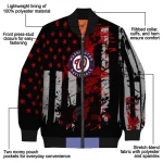 custom washington nationals star stripes red black bomber jacket best selling