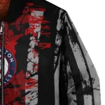 custom washington nationals star stripes red black bomber jacket best selling
