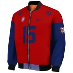 custom washington nationals team patch red bomber jacket best selling