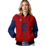 custom washington nationals team patch red bomber jacket best selling