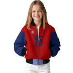 custom washington nationals team patch red bomber jacket best selling