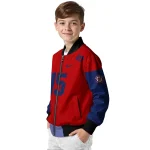 custom washington nationals team patch red bomber jacket best selling