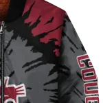 custom washington state cougars burst splatter crimson bomber jacket best selling