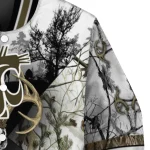 custom washington state cougars deer skull camouflage white varsity jacket best selling