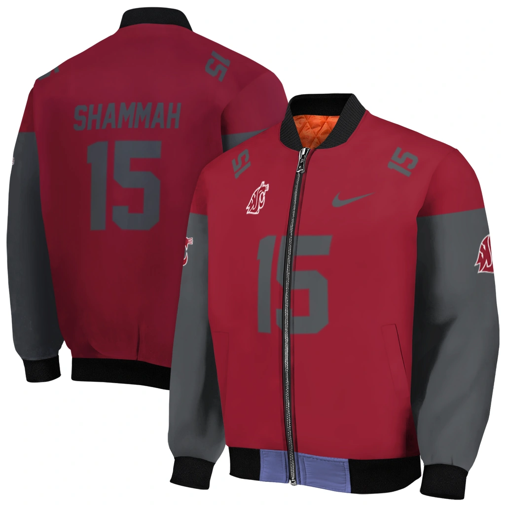 custom washington state cougars team patch crimson bomber jacket best selling custom washington state cougars team patch crimson bomber jacket best selling