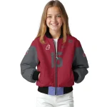 custom washington state cougars team patch crimson bomber jacket best selling