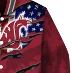 custom washington state cougars usa flag claws crimson varsity jacket best selling