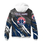 custom washington wizards claw mesh blue gray windbreaker jacket best selling