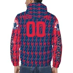 custom washington wizards lightning strike grid blue windbreaker jacket best selling