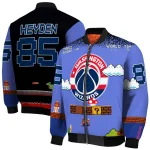 custom washington wizards mario blocks blue black bomber jacket best selling