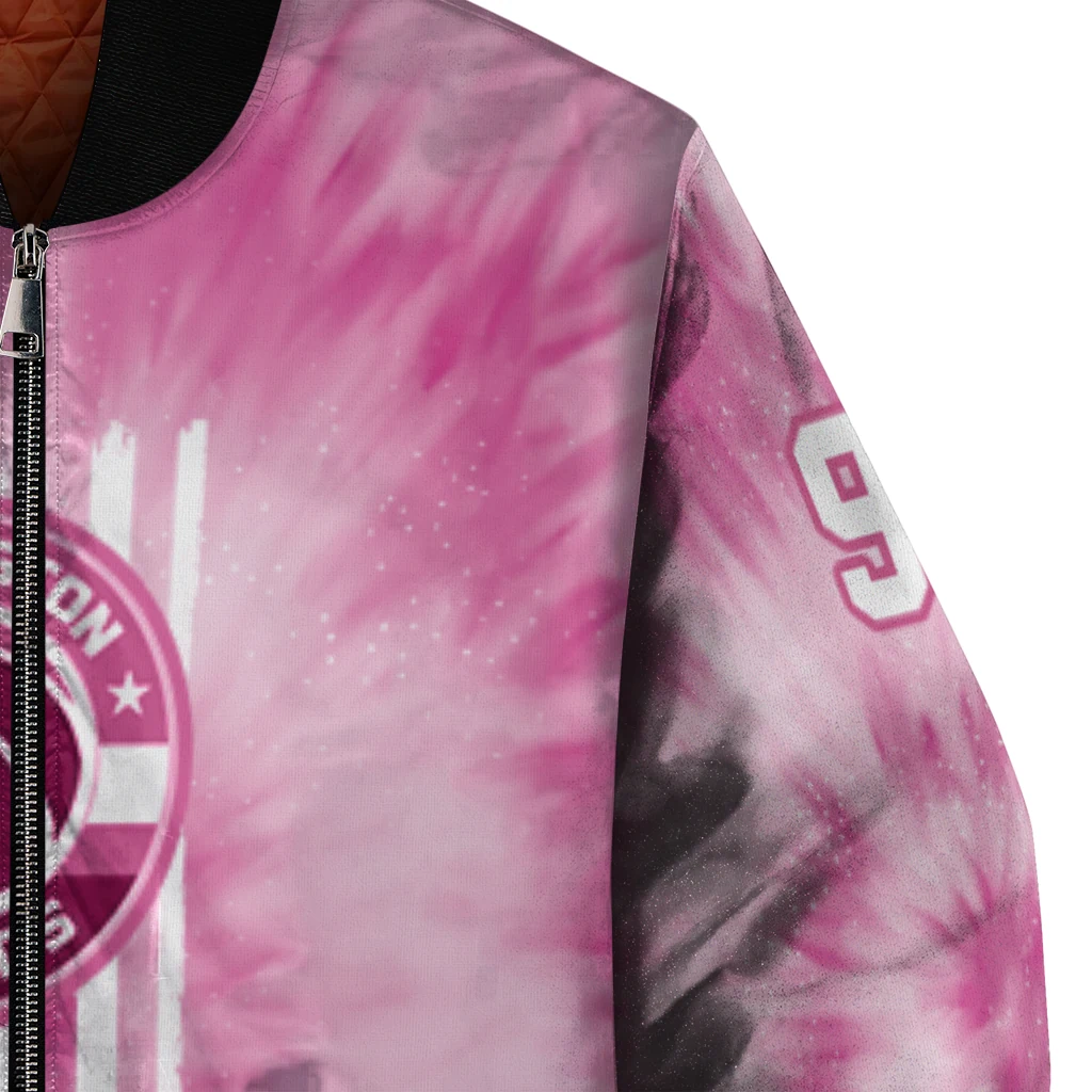 custom washington wizards pink tie dye pink bomber jacket premium grade custom washington wizards pink tie dye pink bomber jacket premium grade