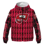 custom western kentucky hilltoppers lightning strike grid red windbreaker jacket best selling