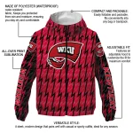 custom western kentucky hilltoppers lightning strike grid red windbreaker jacket best selling