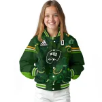 custom western kentucky hilltoppers shamrock vortex green varsity jacket best selling