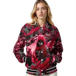custom western kentucky hilltoppers skull horde red varsity jacket best selling