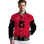 custom western kentucky hilltoppers team patch red varsity jacket best selling